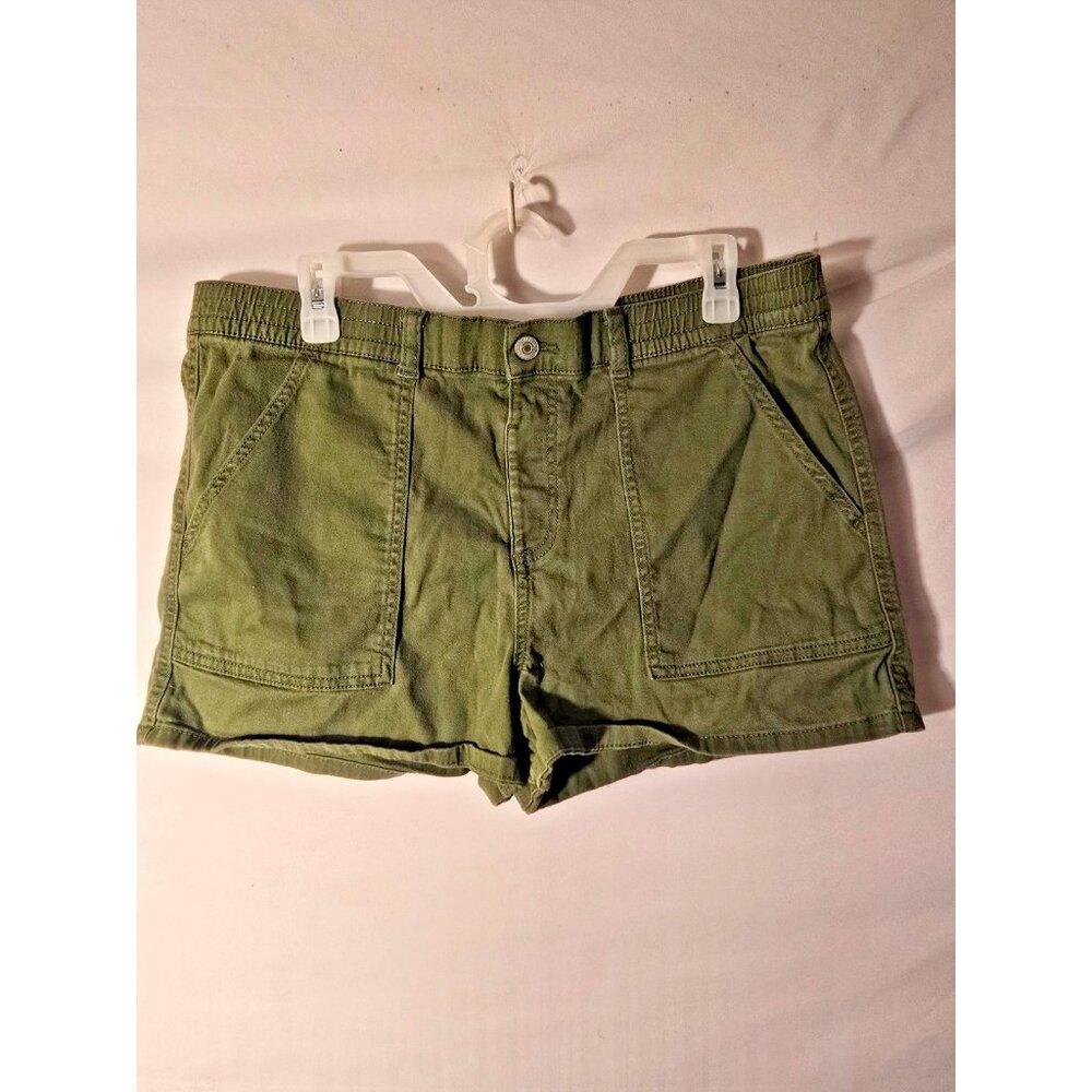 Thereabouts‎ Girl’s  Plus Size 2XL 20.5 Army Green Shorts Elastic Waist Cargo 2X